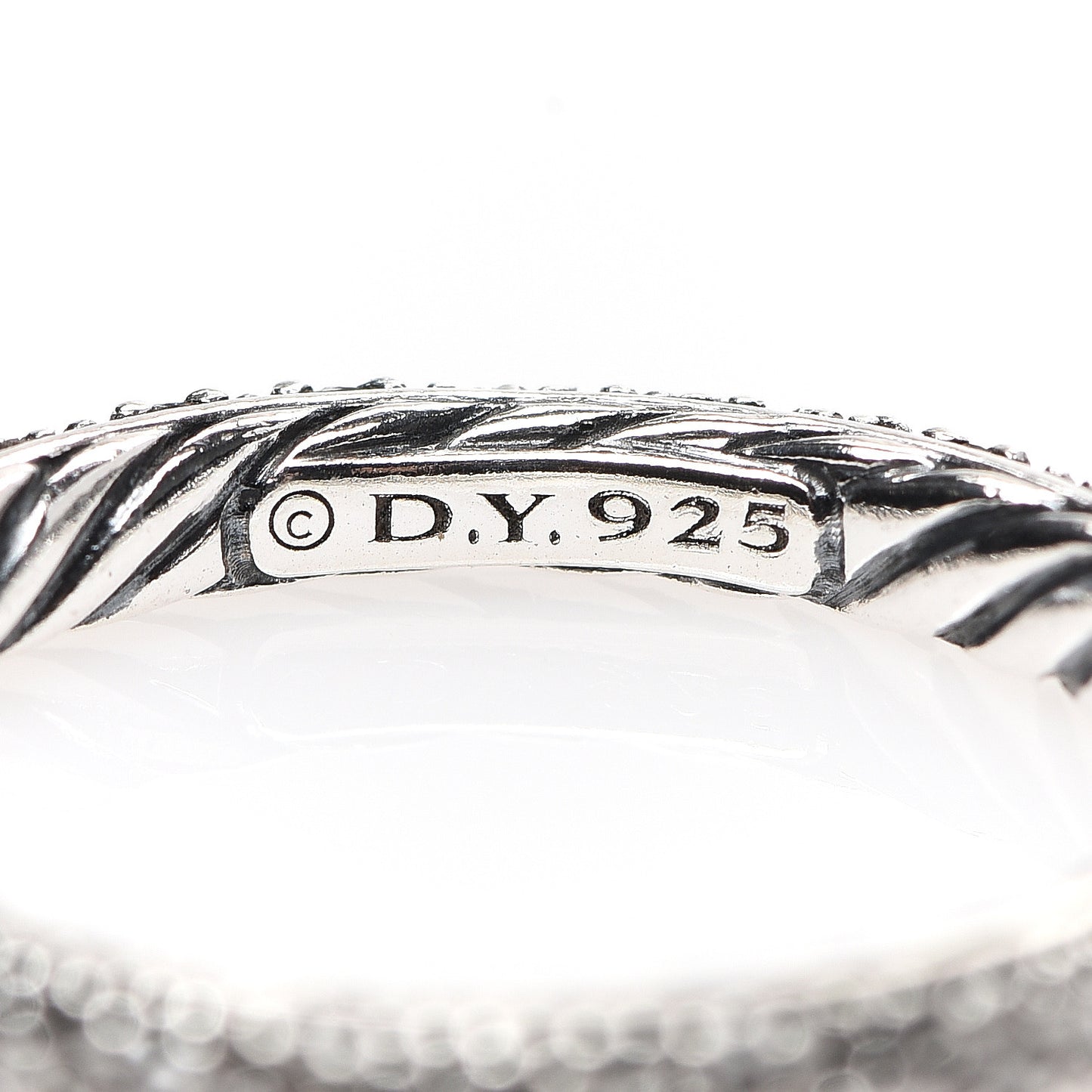 Sterling Silver Diamond 3mm Midnight Melange Band Ring 54 6.75