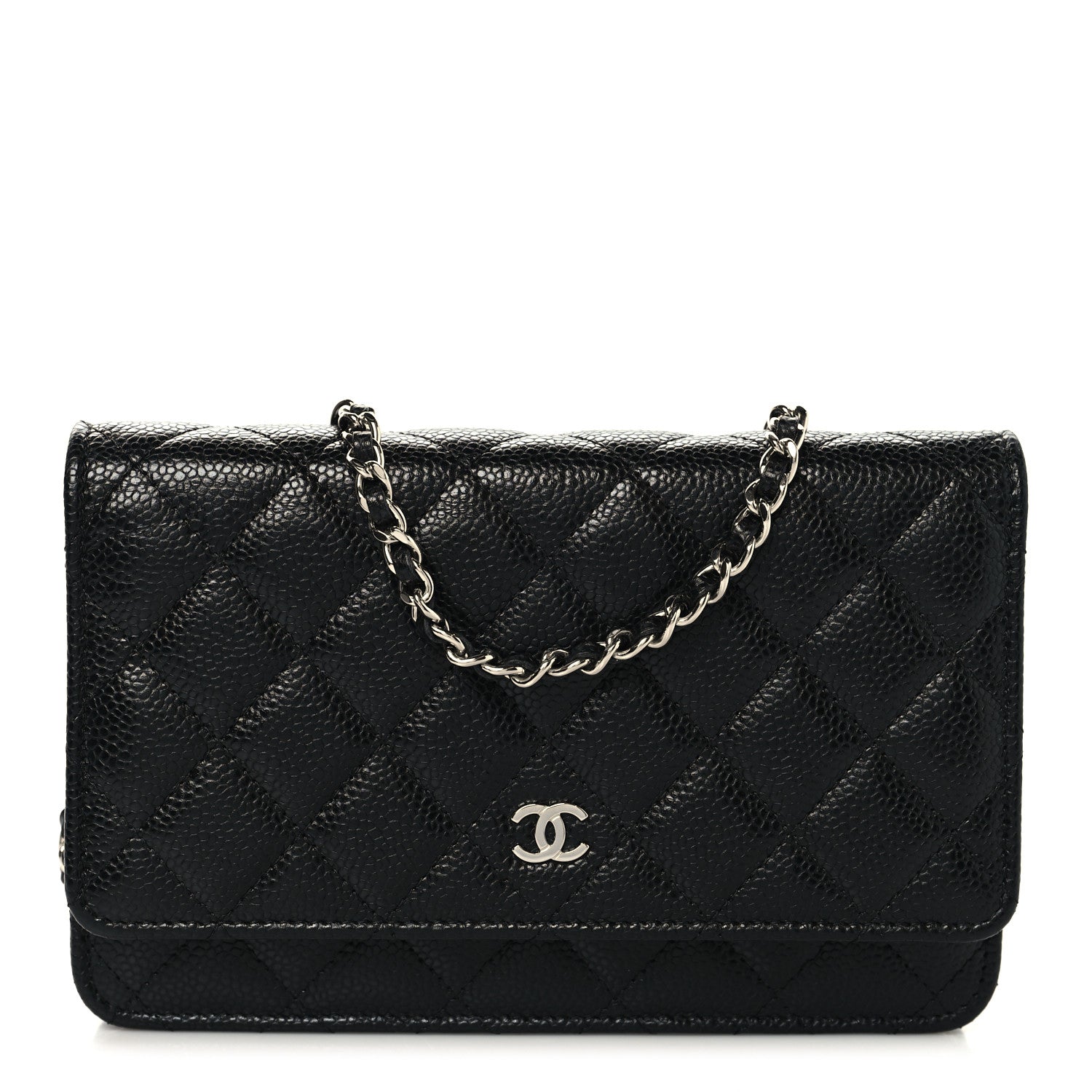 Chanel Caviar Quilted Wallet on Chain WOC Black 1 of 13