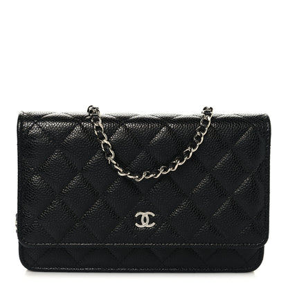Chanel Caviar Quilted Wallet on Chain WOC Black 1 of 13