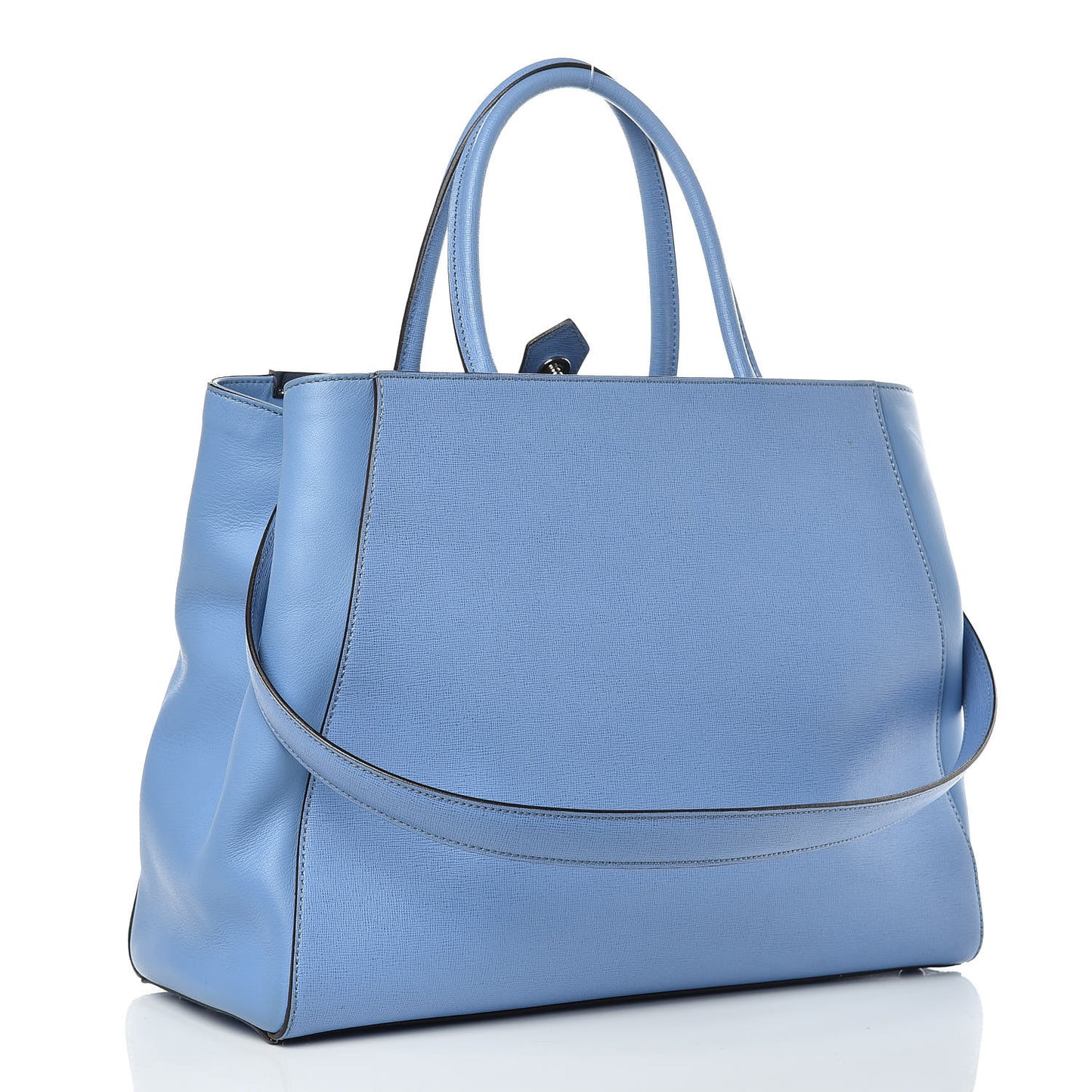 Vitello Elite Flamingo Regular 2Jours Tote Azzurro Nebula