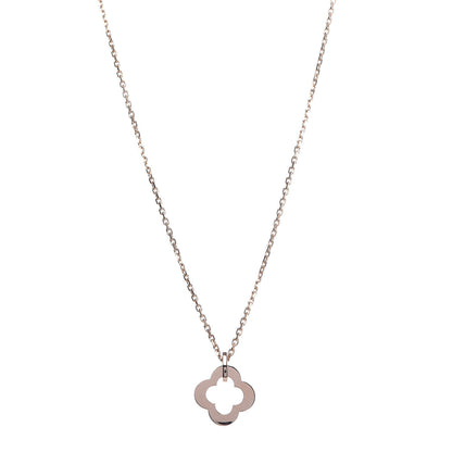 Van Cleef & Arpels 18K Rose Gold Byzantine Alhambra Pendant Necklace 1 of 8
