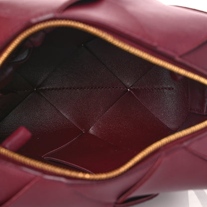 Bottega Veneta Lambskin Maxi Intrecciato Mini Cassette Camera Bag Bordeaux 4 of 7