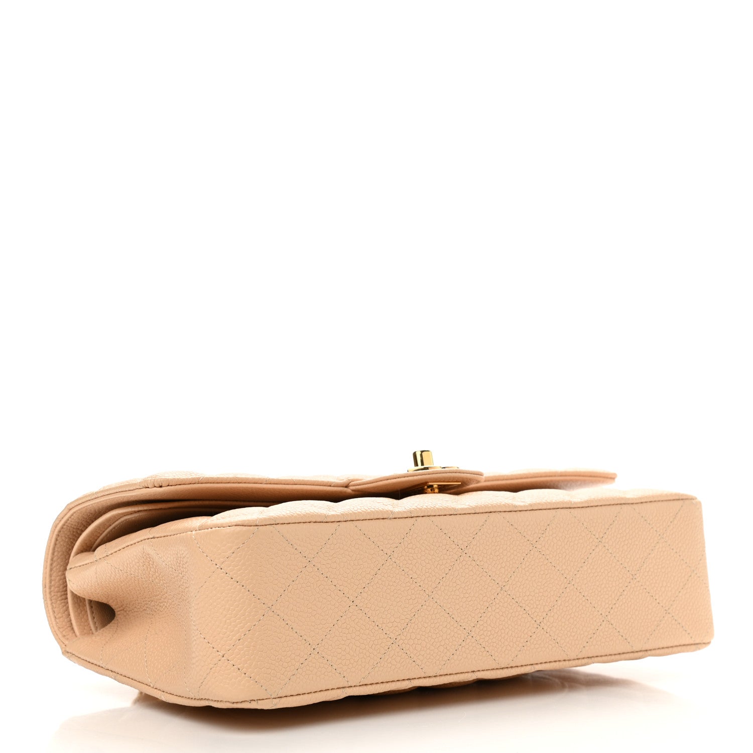 Chanel Caviar Quilted Medium Double Flap Beige Clair 4 of 11