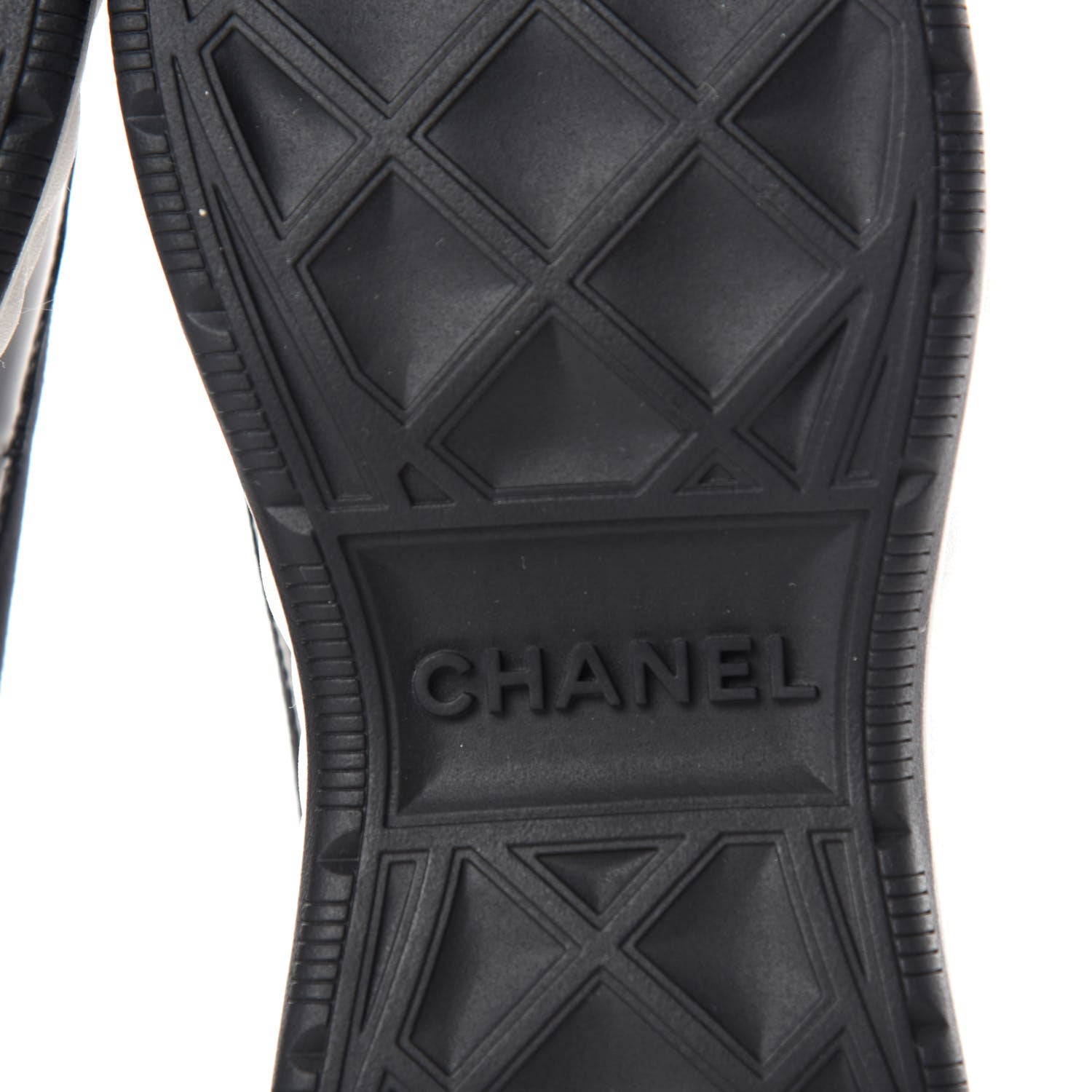 Chanel Velvet Calfskin Mixed Fibers CC Sneakers 36.5 Black 6 of 8