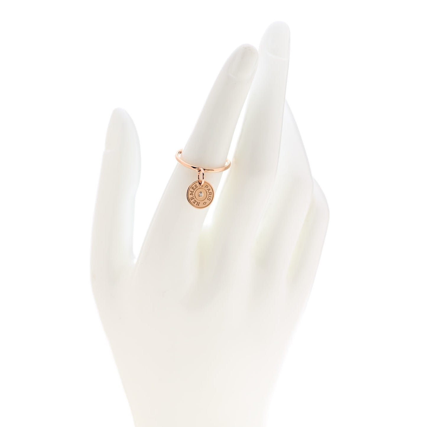 18K Rose Gold Diamond Gambade Ring 51 5.75
