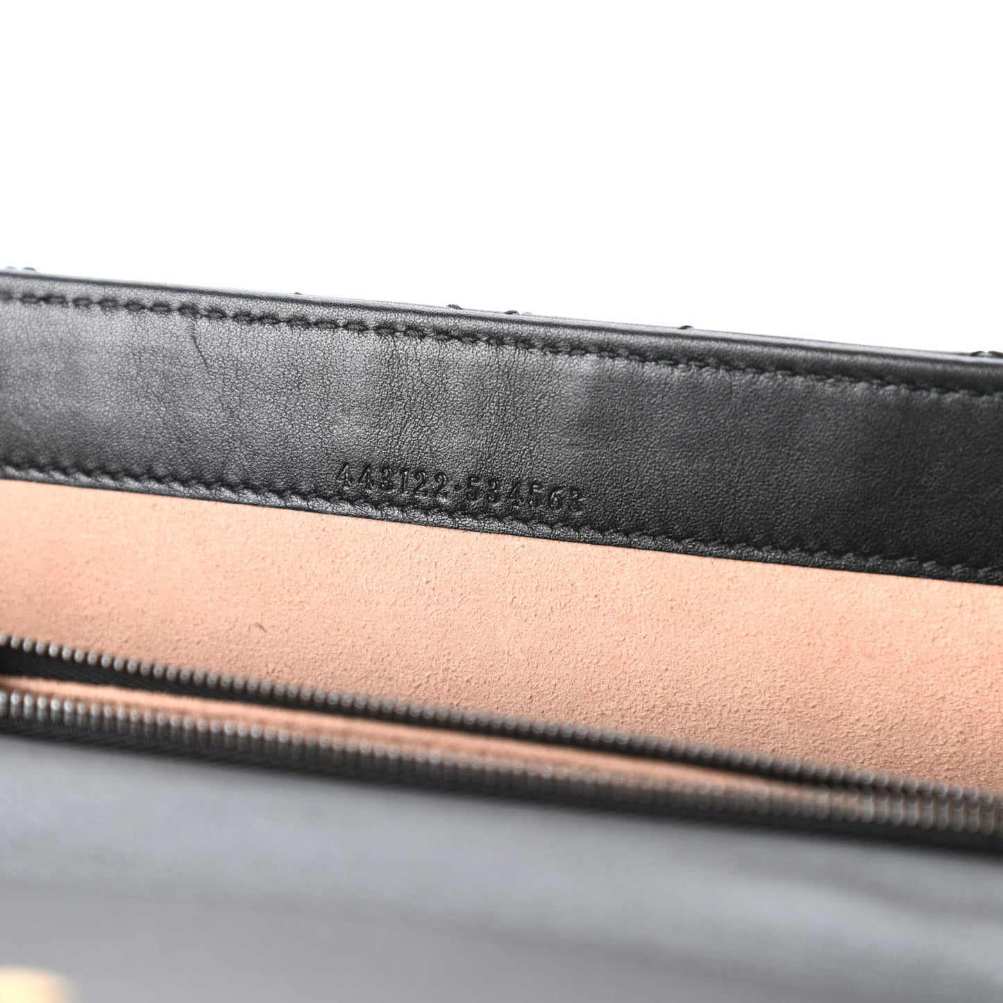 Calfskin Matelasse Mini GG Marmont Chain Wallet Black