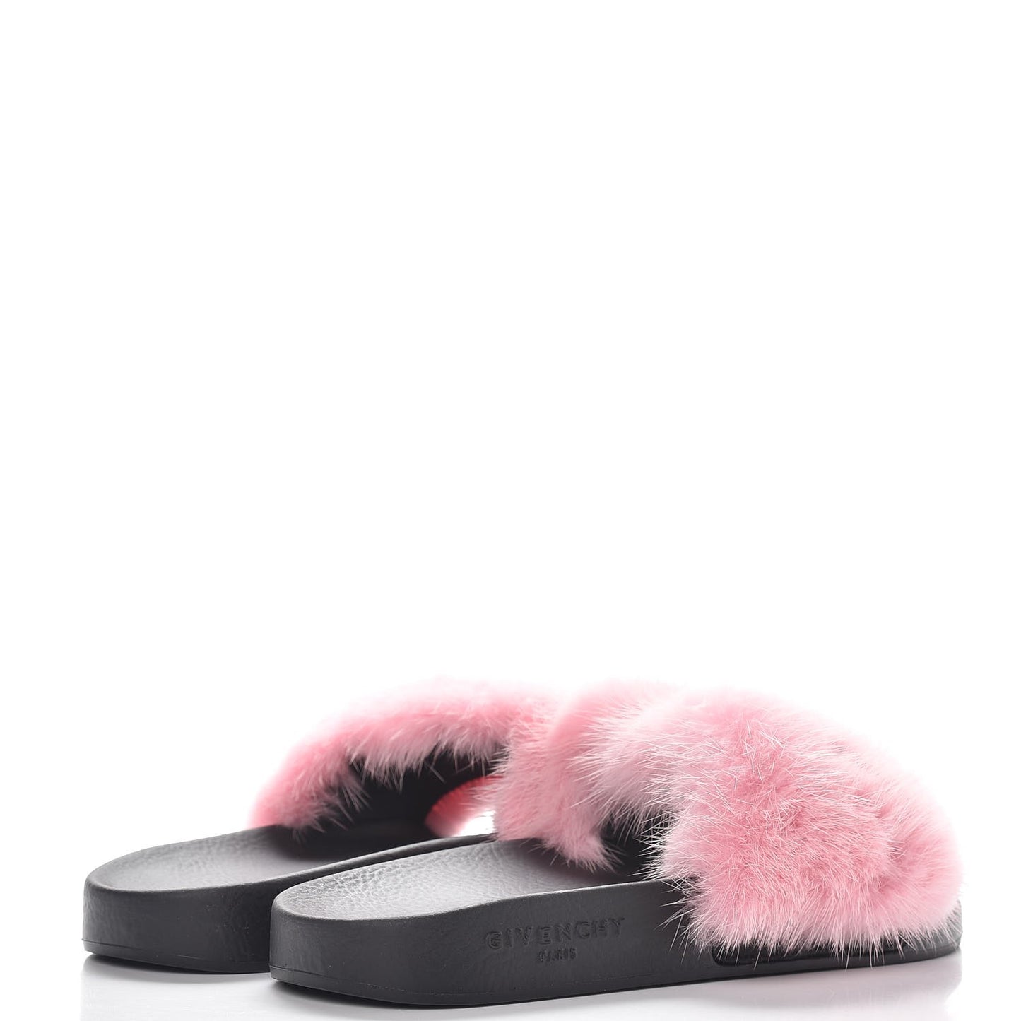 Mink Rubber Slide Sandals 37 Pink