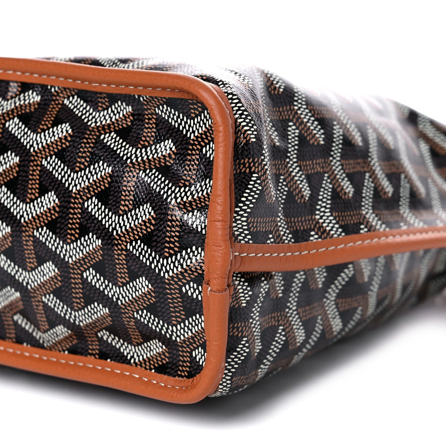Goyardine Reversible Mini Anjou Black Gold