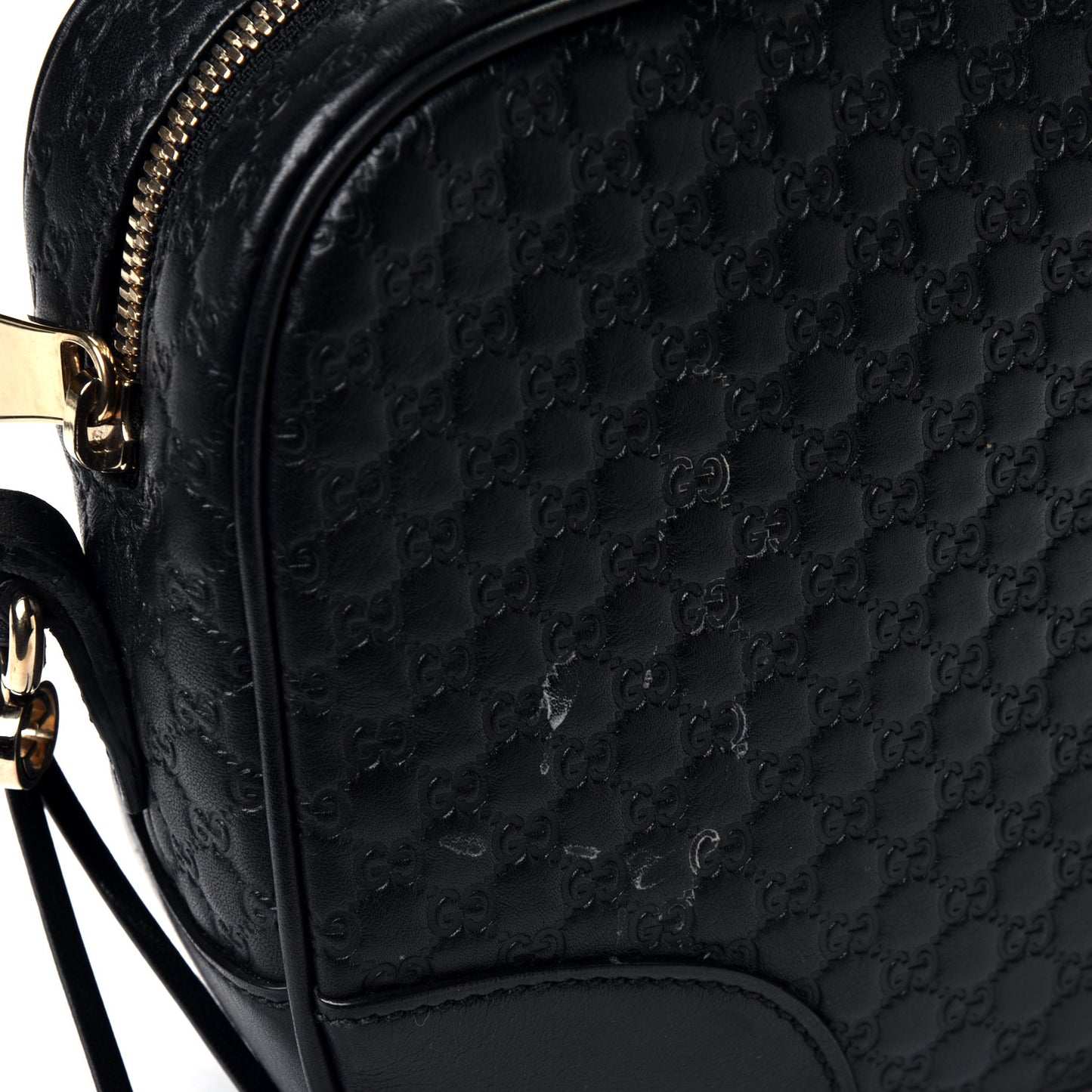 Microguccissima Mini Bree Messenger Bag Black