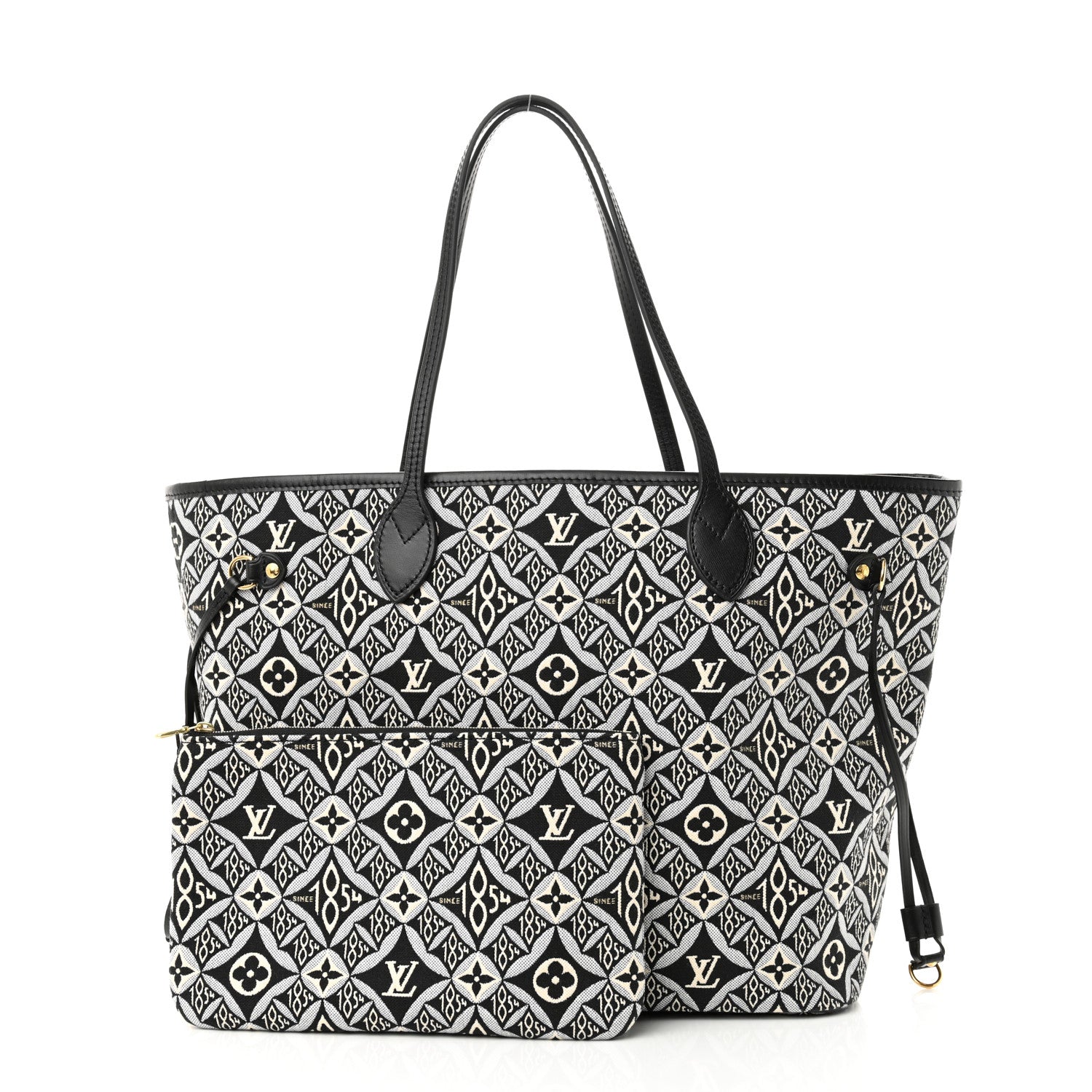 Louis Vuitton Jacquard Since 1854 Neverfull MM Grey 3 of 11