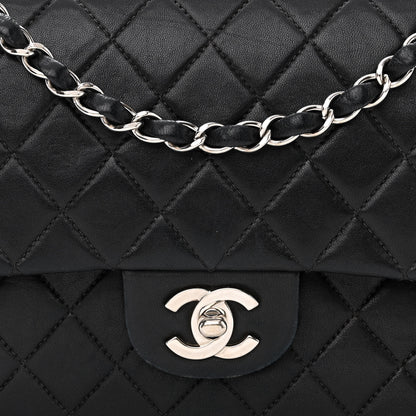 Chanel Lambskin Quilted Medium Double Flap Black 8 of 19