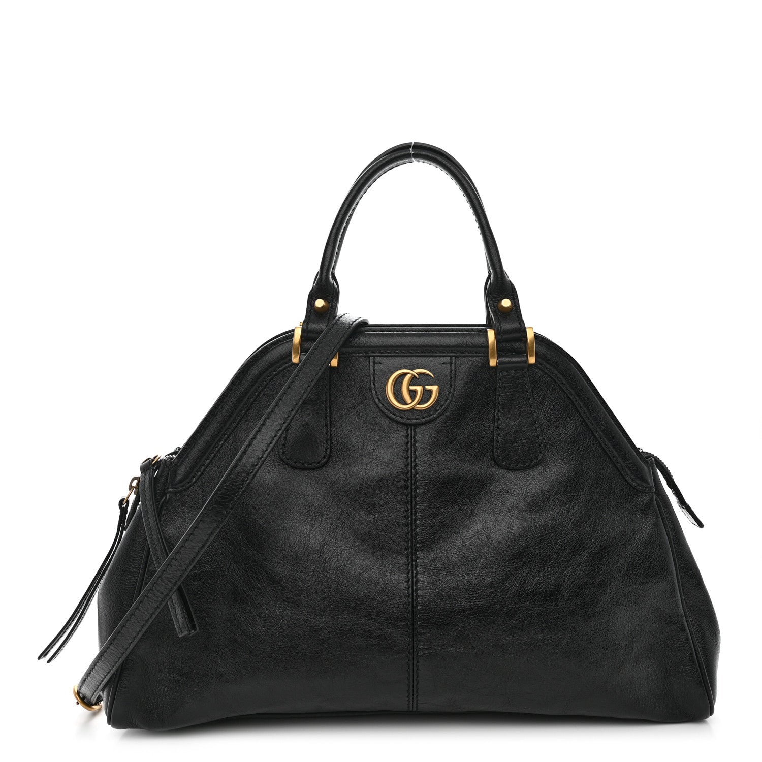 Gucci Calfskin Medium Re(Belle) Top Handle Bag Black 1 of 10