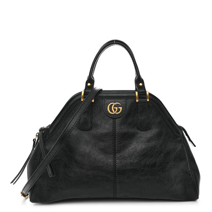 Gucci Calfskin Medium Re(Belle) Top Handle Bag Black 1 of 10