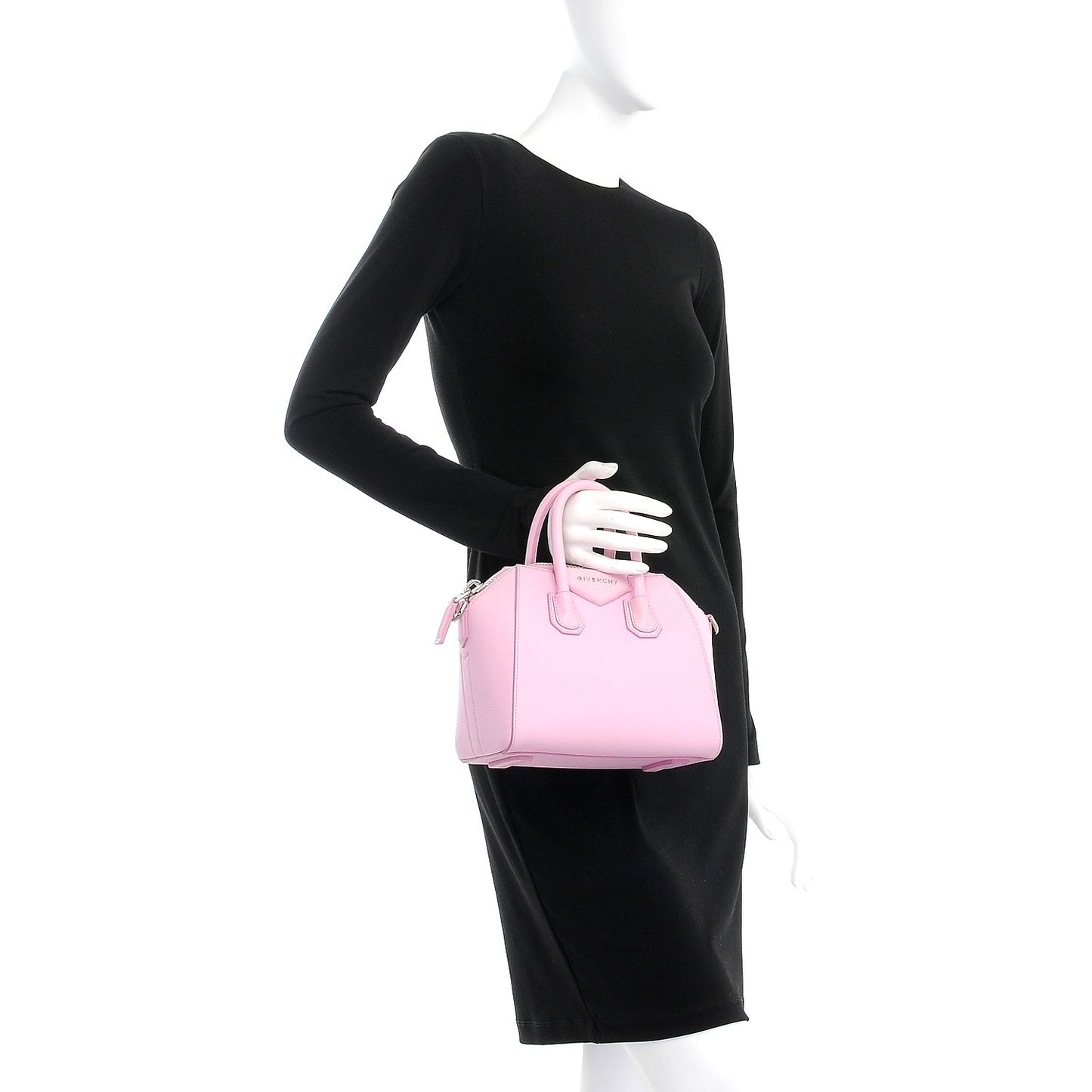 Sugar Goatskin Mini Antigona Bright Pink