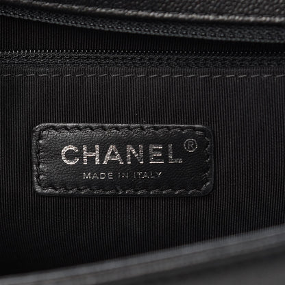 Chanel Caviar Quilted New Medium Boy Flap So Black 5 of 8