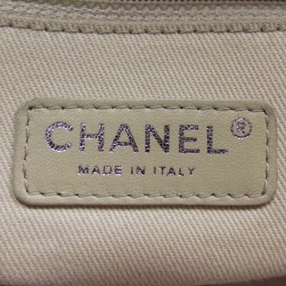 Chanel Coated Canvas Large CC Yacht Tote Beige White 9 of 12