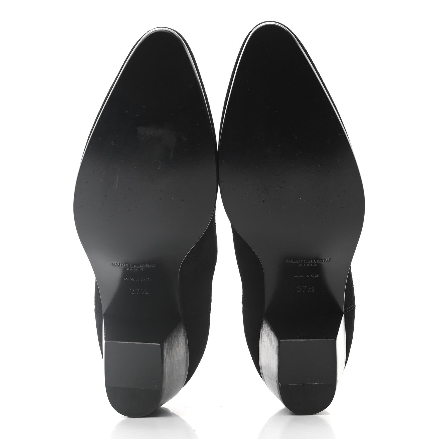 Saint Laurent Suede Chelsea Boots 37.5 Black 5 of 8