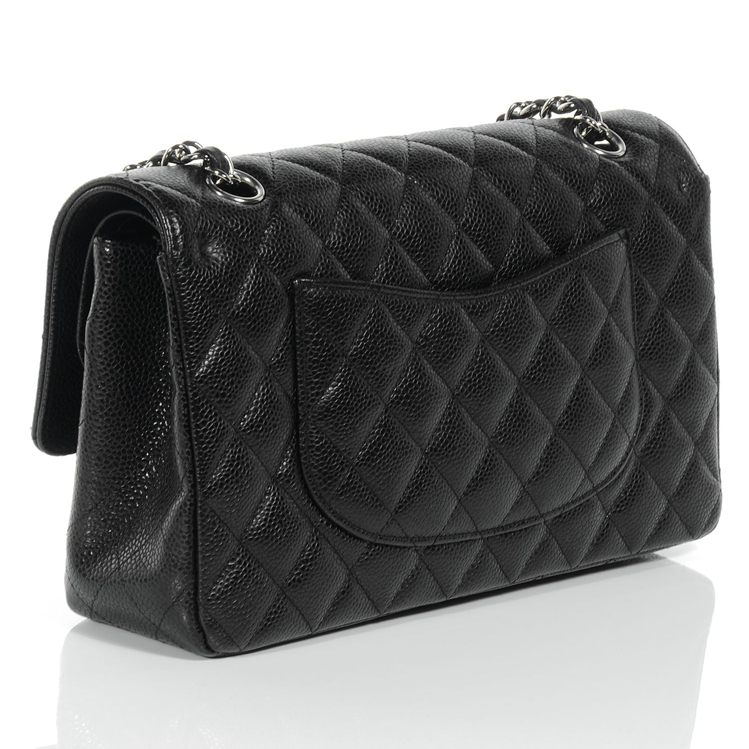 Chanel Caviar Quilted Medium Double Flap Black 3 of 6