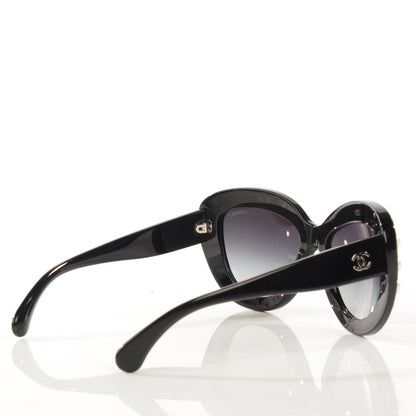 Chanel Pearl Butterfly Sunglasses S0116 Black 2 of 5