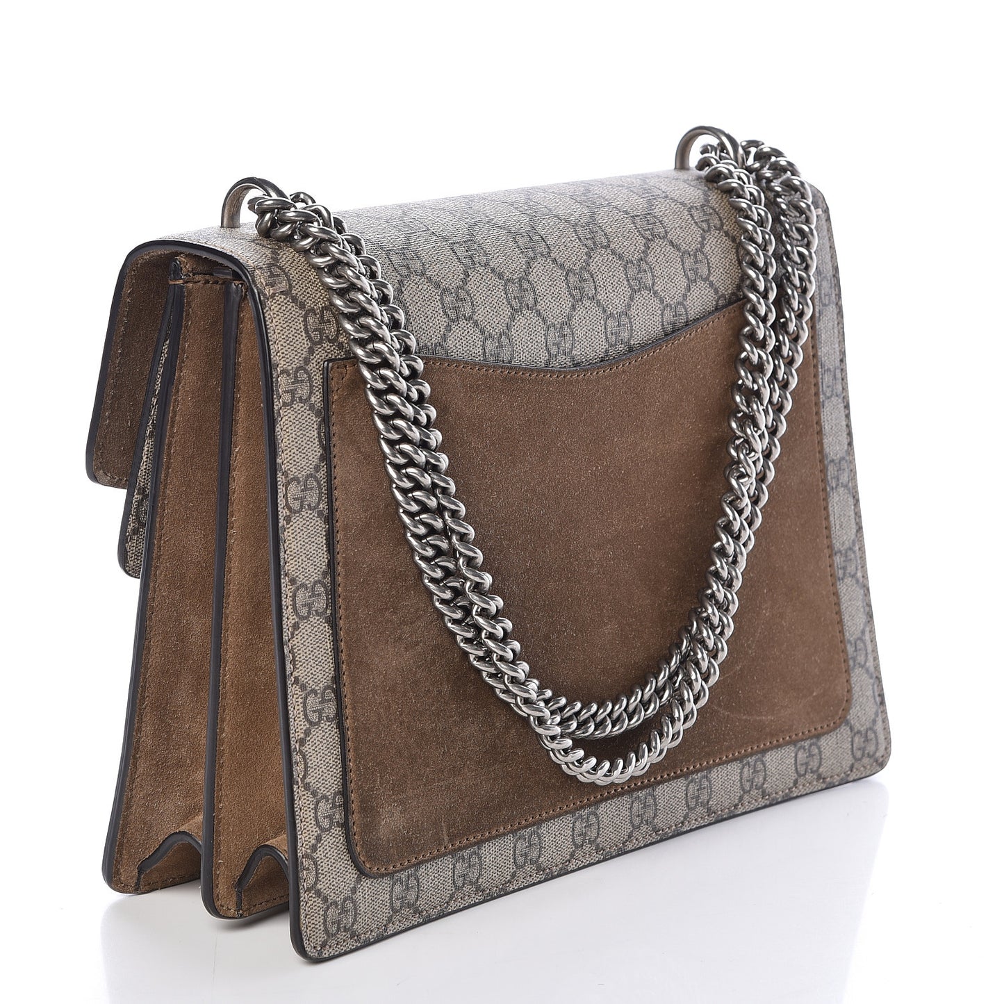 GG Supreme Monogram Medium Dionysus Shoulder Bag Taupe