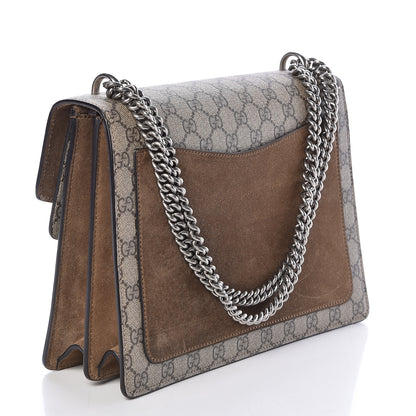 Gucci GG Supreme Monogram Medium Dionysus Shoulder Bag Taupe 3 of 10