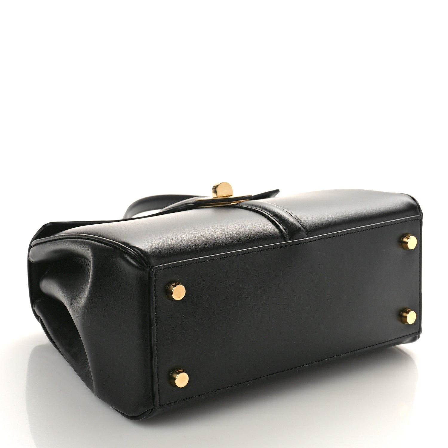 Celine Satinated Calfskin Small 16 Top Handle Bag Black 4 of 9