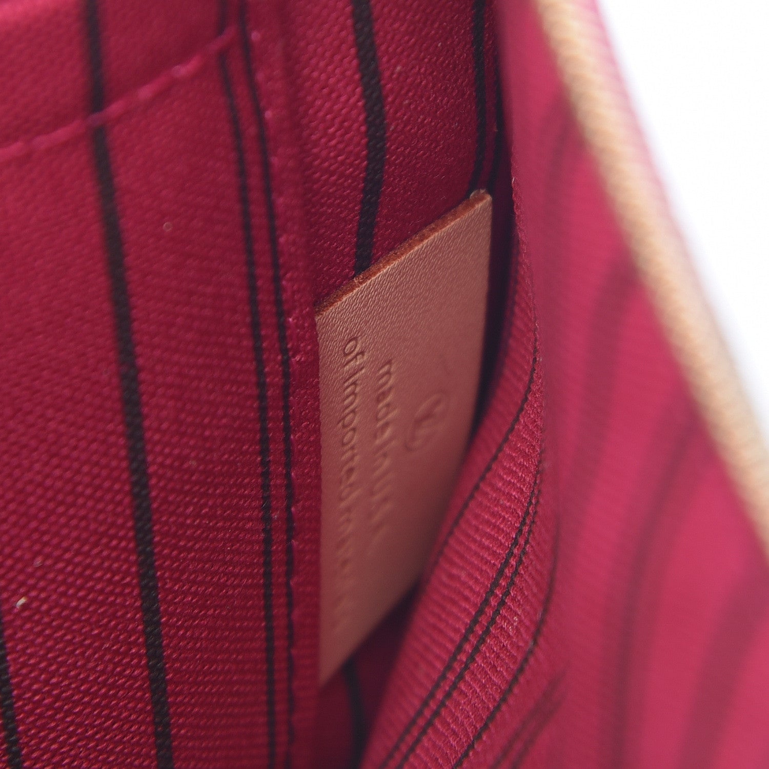 Louis Vuitton Monogram Neverfull MM GM Pochette Pivoine 7 of 8