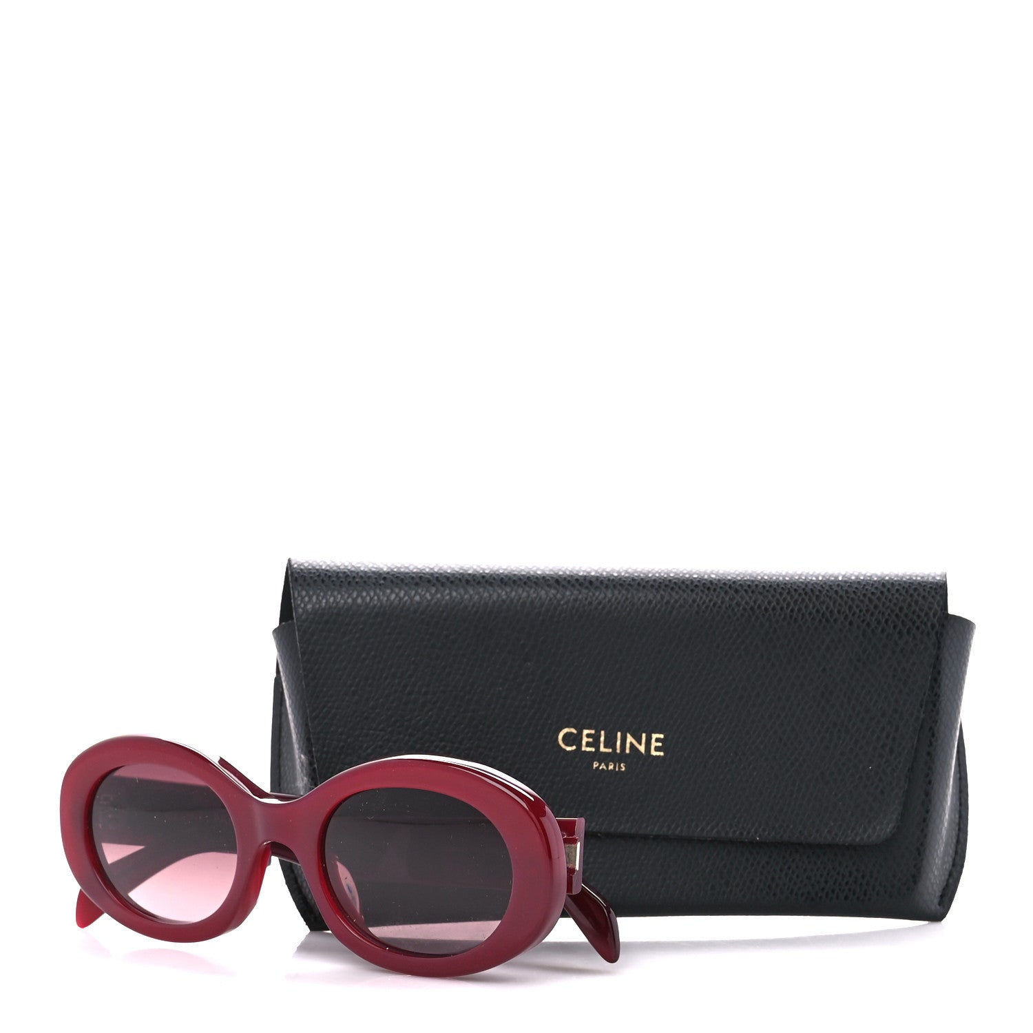 Celine Acetate Triomphe 01 Sunglasses CL 40194U Milky Burgundy 10 of 10