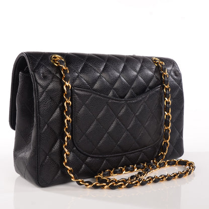 Chanel Caviar Quilted Medium Double Flap Black 3 of 11