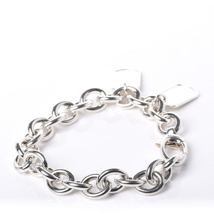 Gucci Sterling Silver Double Dog Tag Charm Bracelet 3 of 5
