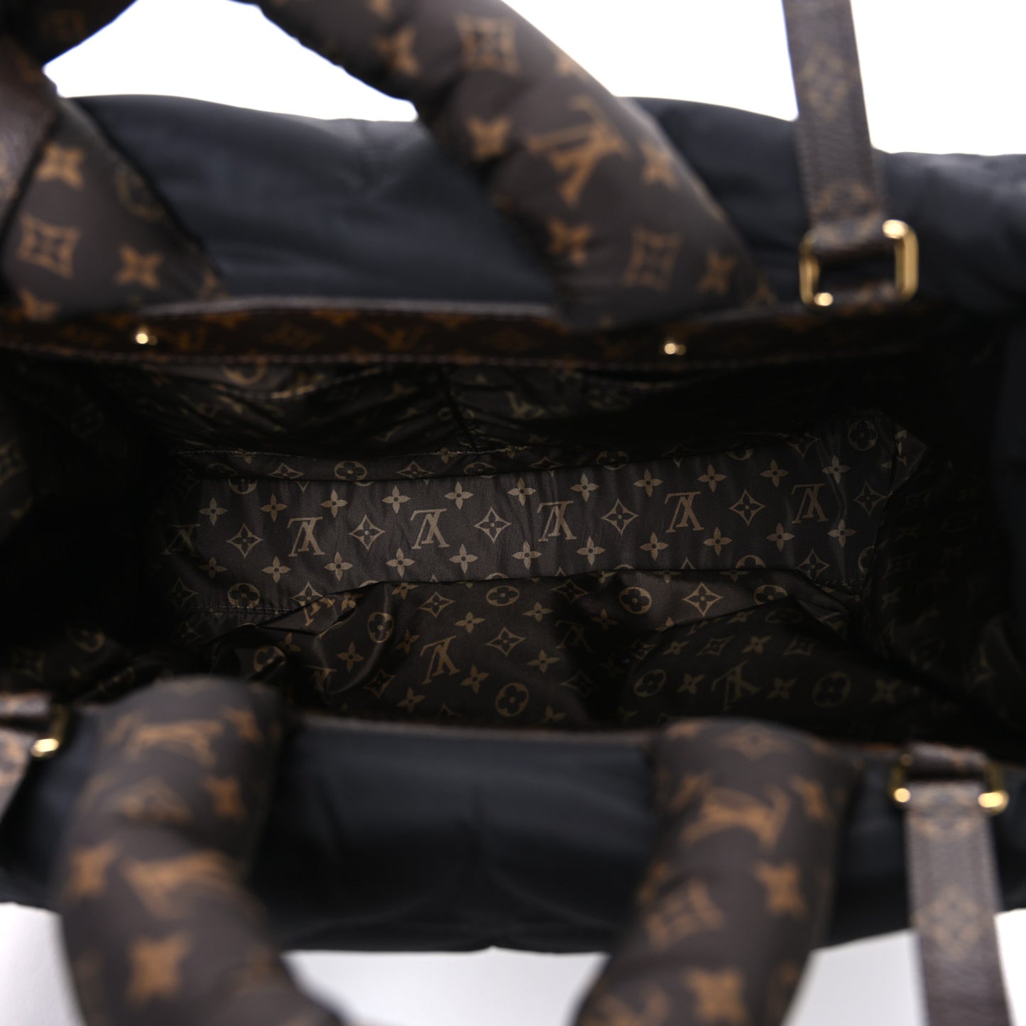 Econyl Monogram Pillow Giant Onthego MM Black