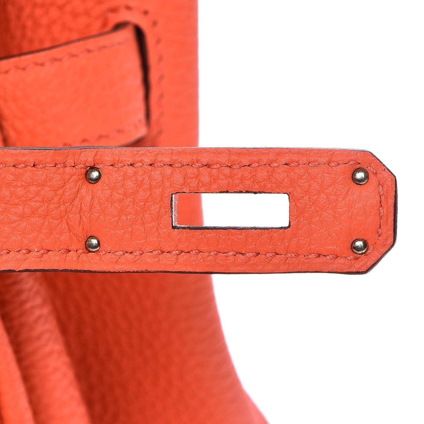 Taurillon Clemence Birkin 30 Orange Poppy