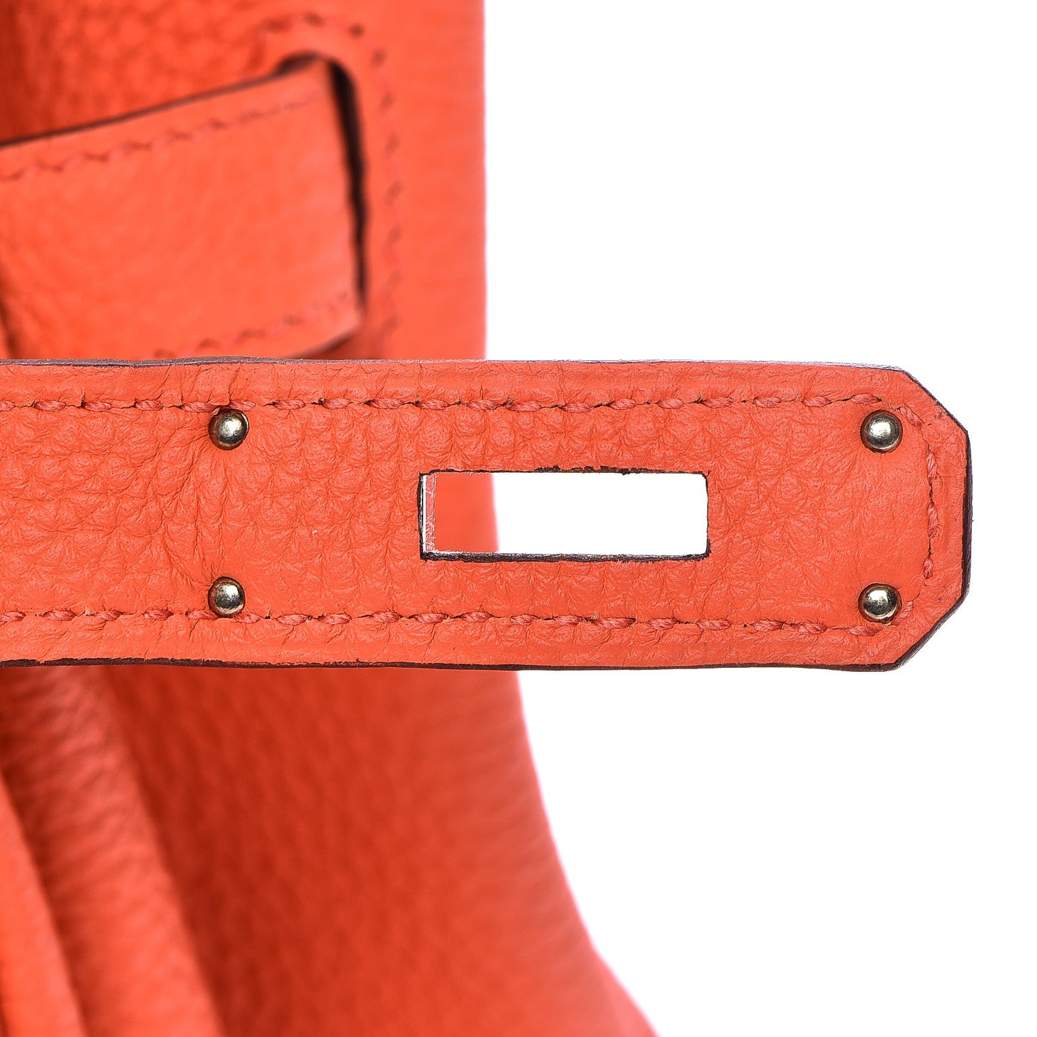 Hermes Taurillon Clemence Birkin 30 Orange Poppy 24 of 33
