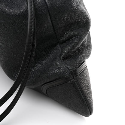 Chanel Washed Calfskin Drawstring Tote Black 21 of 22
