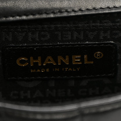 Chanel Lambskin Quilted Mini Chocolate Bar Camellia Flap Black 6 of 9