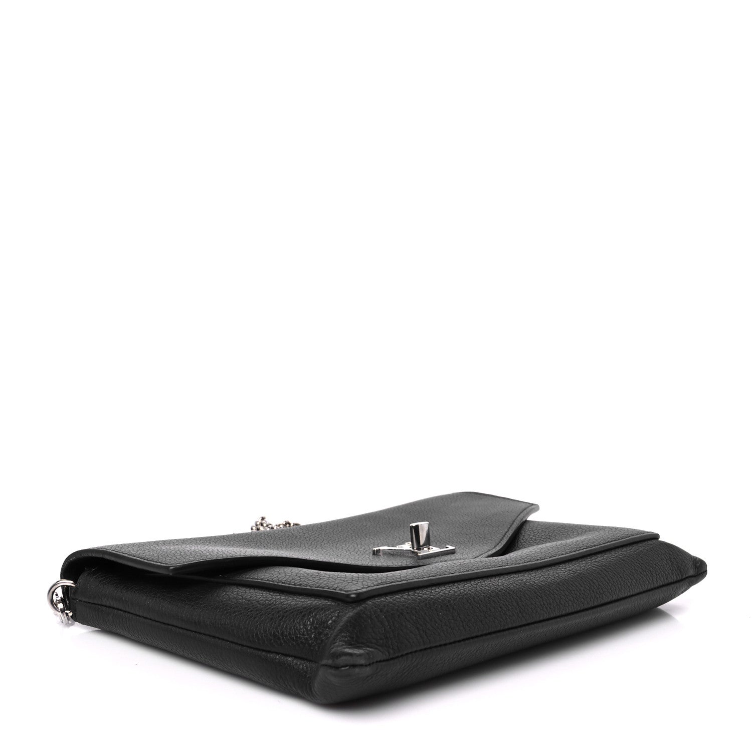 Louis Vuitton Soft Calfskin My Lockme Chain Pochette Black 4 of 10