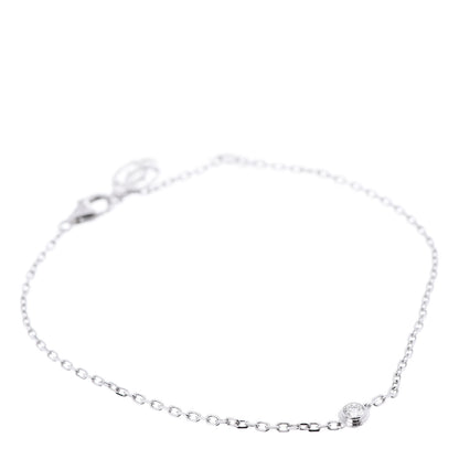 Cartier 18K White Gold Diamond SM D'Amour Bracelet 1 of 5