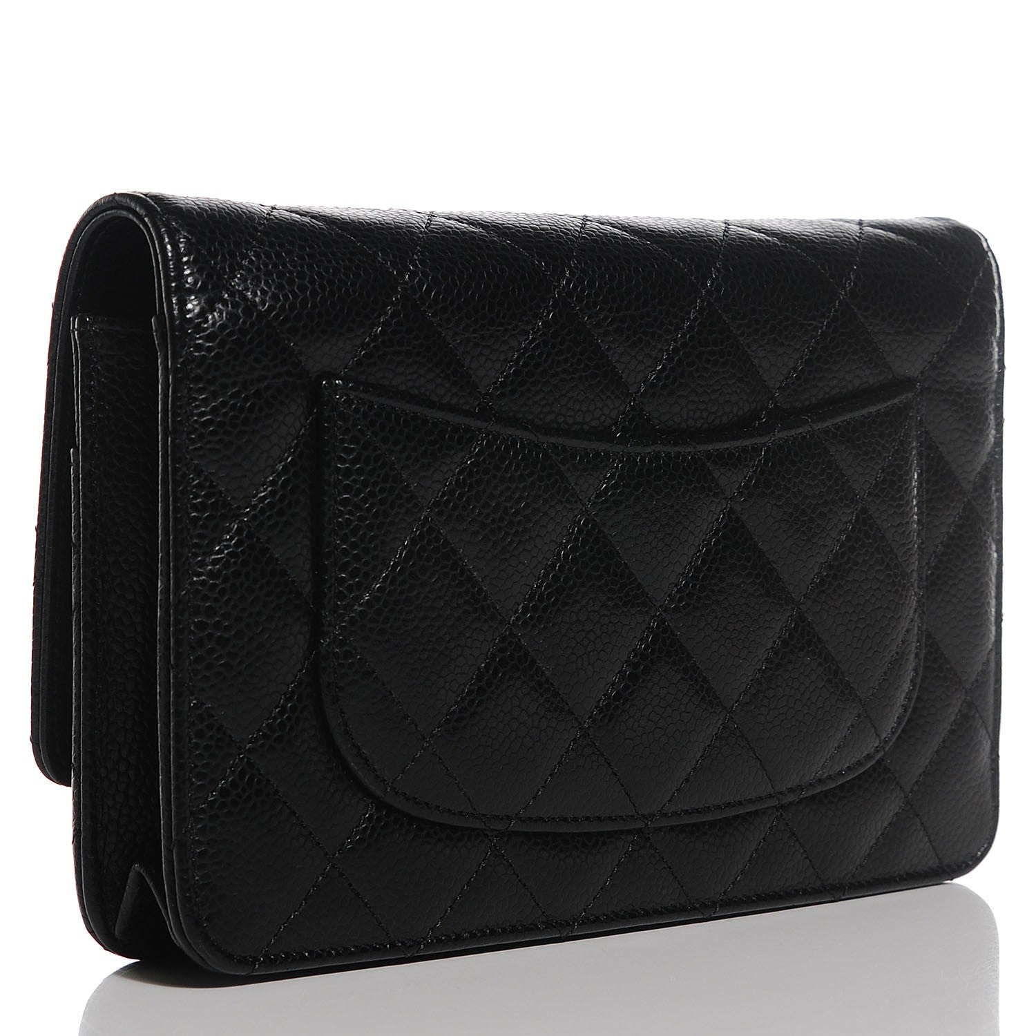 Chanel Caviar Quilted Wallet On Chain WOC Black 12 of 18