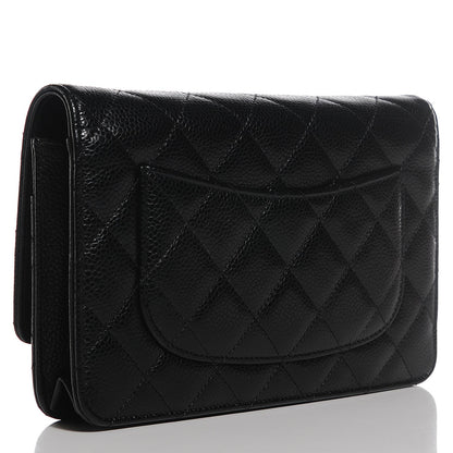 Chanel Caviar Quilted Wallet On Chain WOC Black 12 of 18