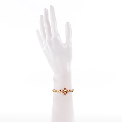 Louis Vuitton Swarovski Crystal Flower Power Bracelet Gold 2 of 7