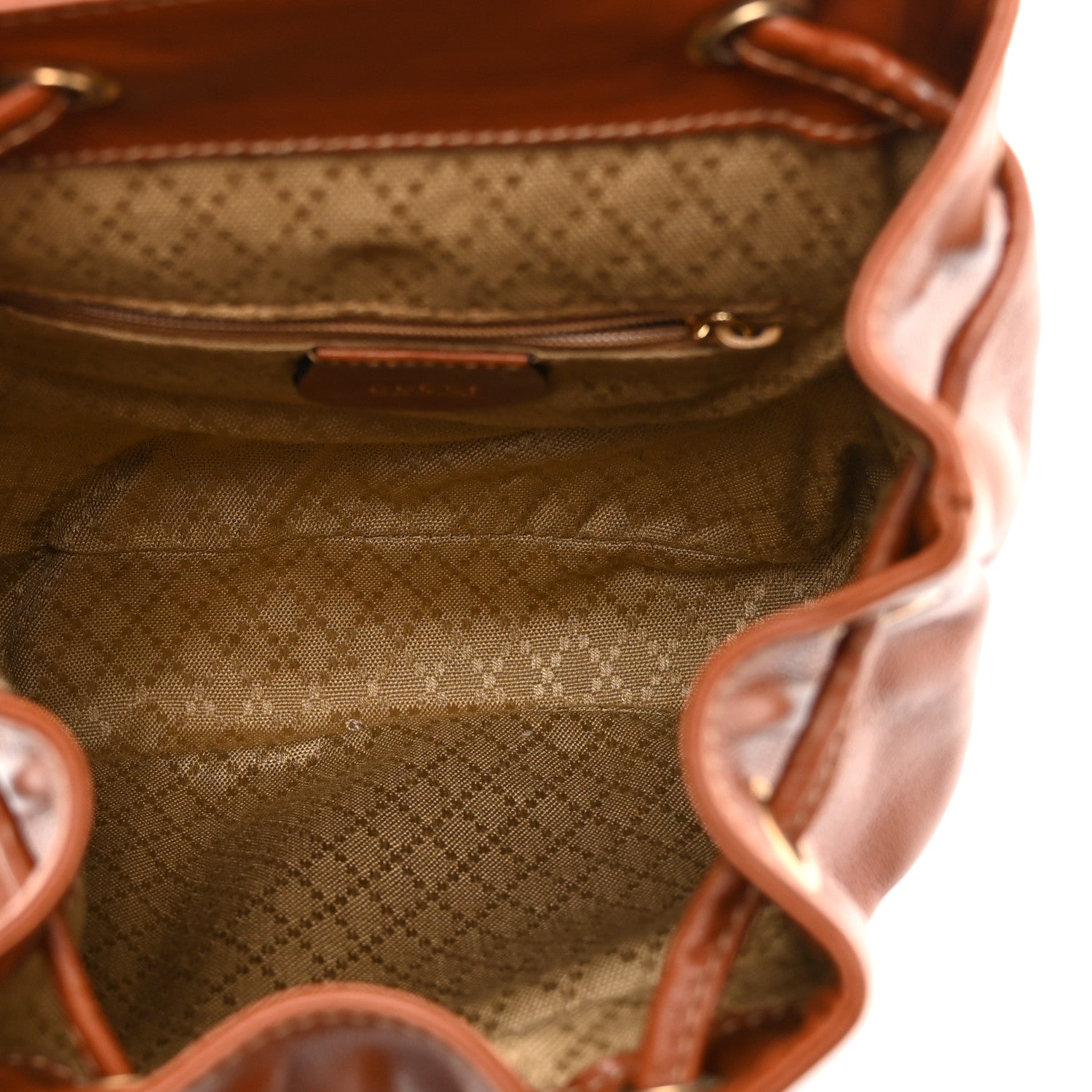 Gucci Calfskin Bamboo Mini Backpack Brown 5 of 10