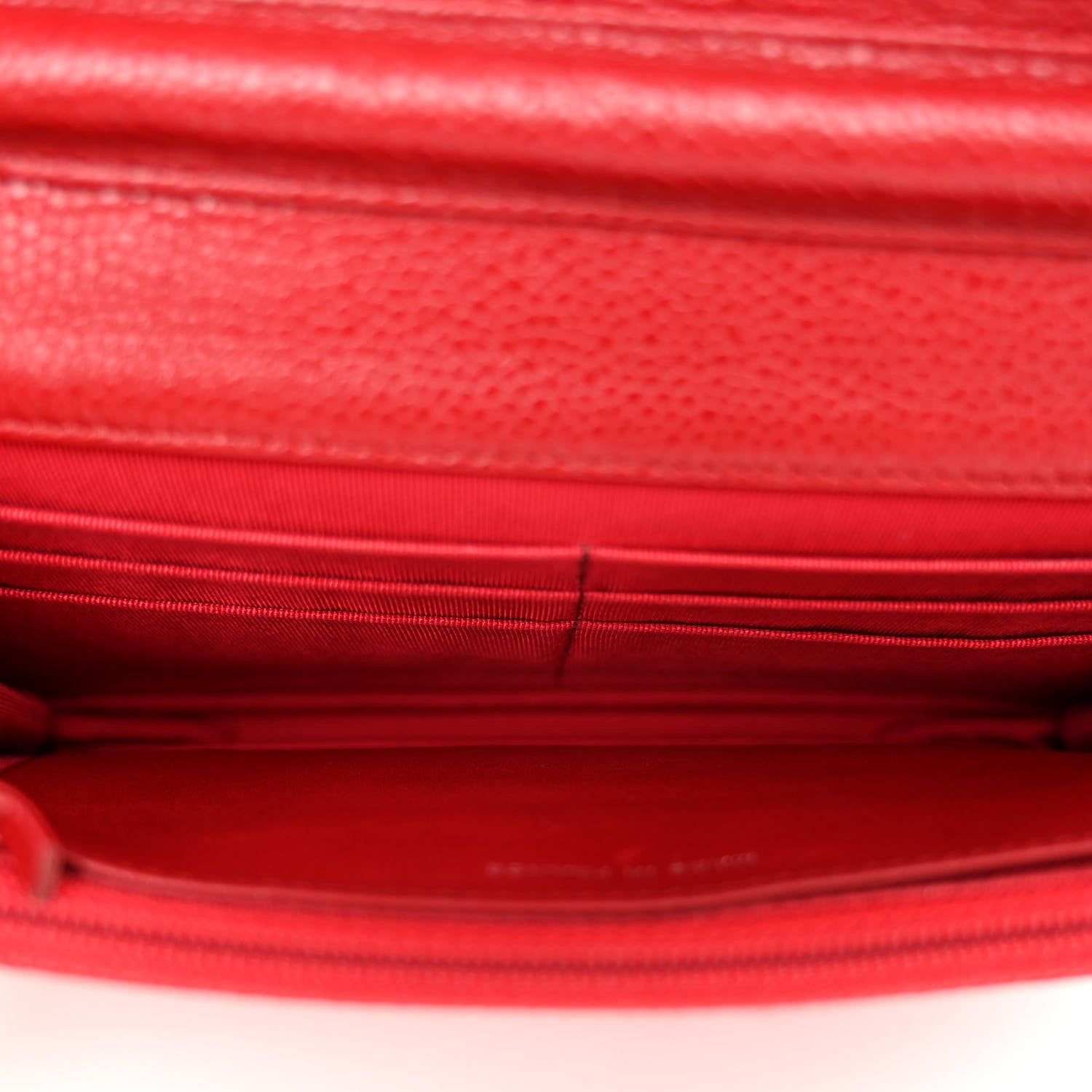 Chanel Caviar Quilted Wallet on Chain WOC Red 5 of 11