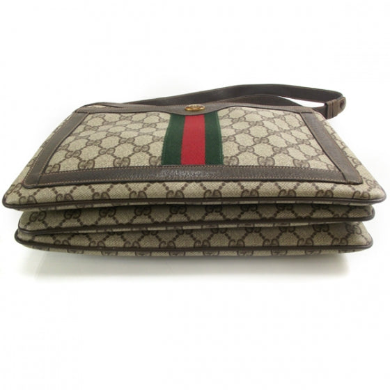 Monogram Web Shoulder Bag Brown