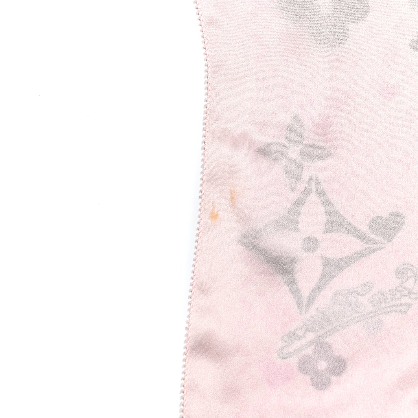 Silk Floral Scarf Pink
