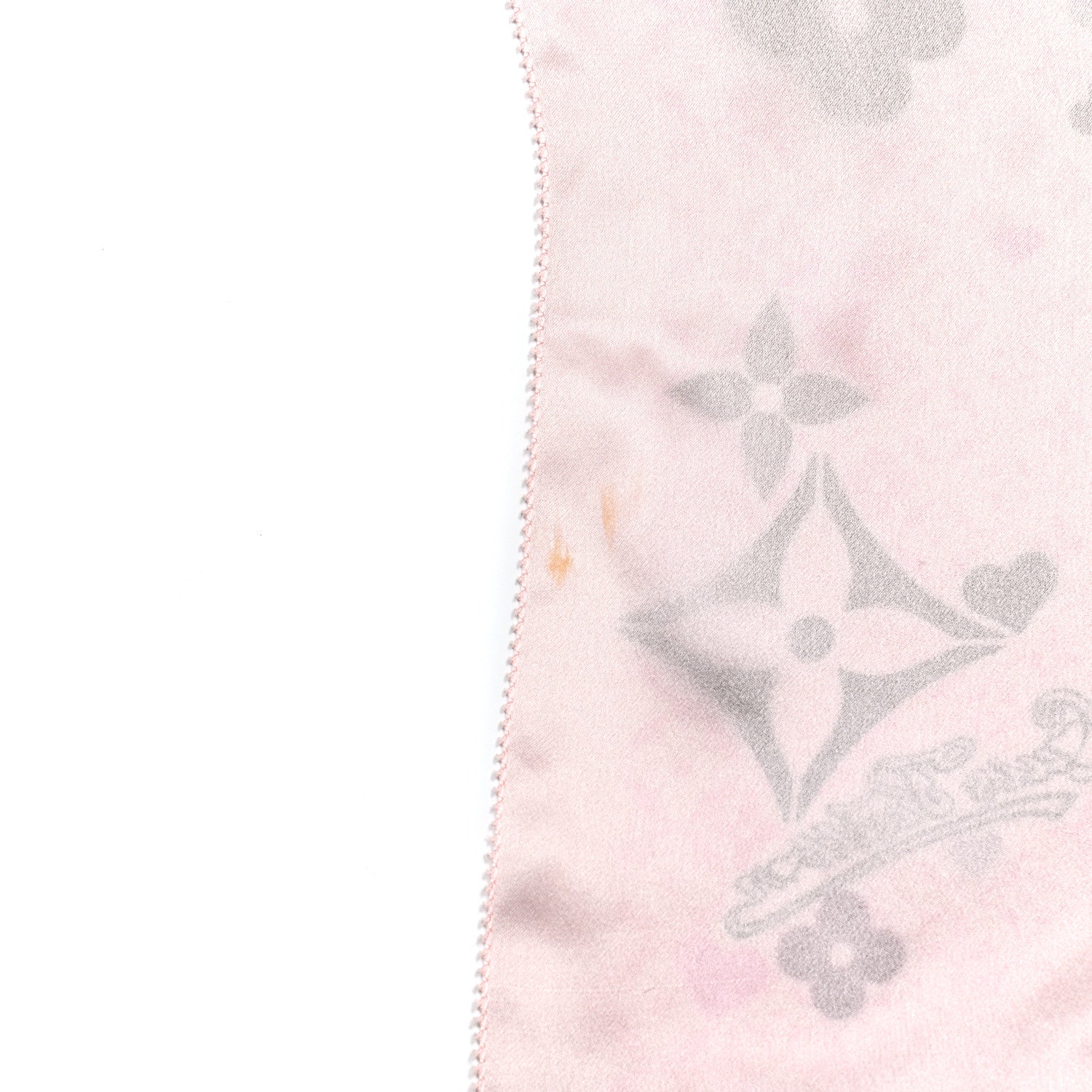Louis Vuitton Silk Floral Scarf Pink 5 of 5