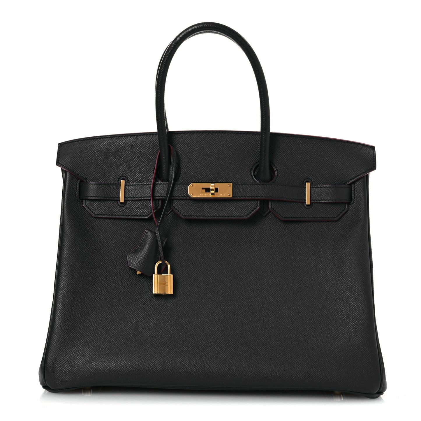 Epsom Contour Birkin 35 Bleu Indigo Rouge H