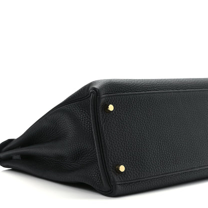 Hermes Togo Kelly Retourne 35 Black 7 of 9