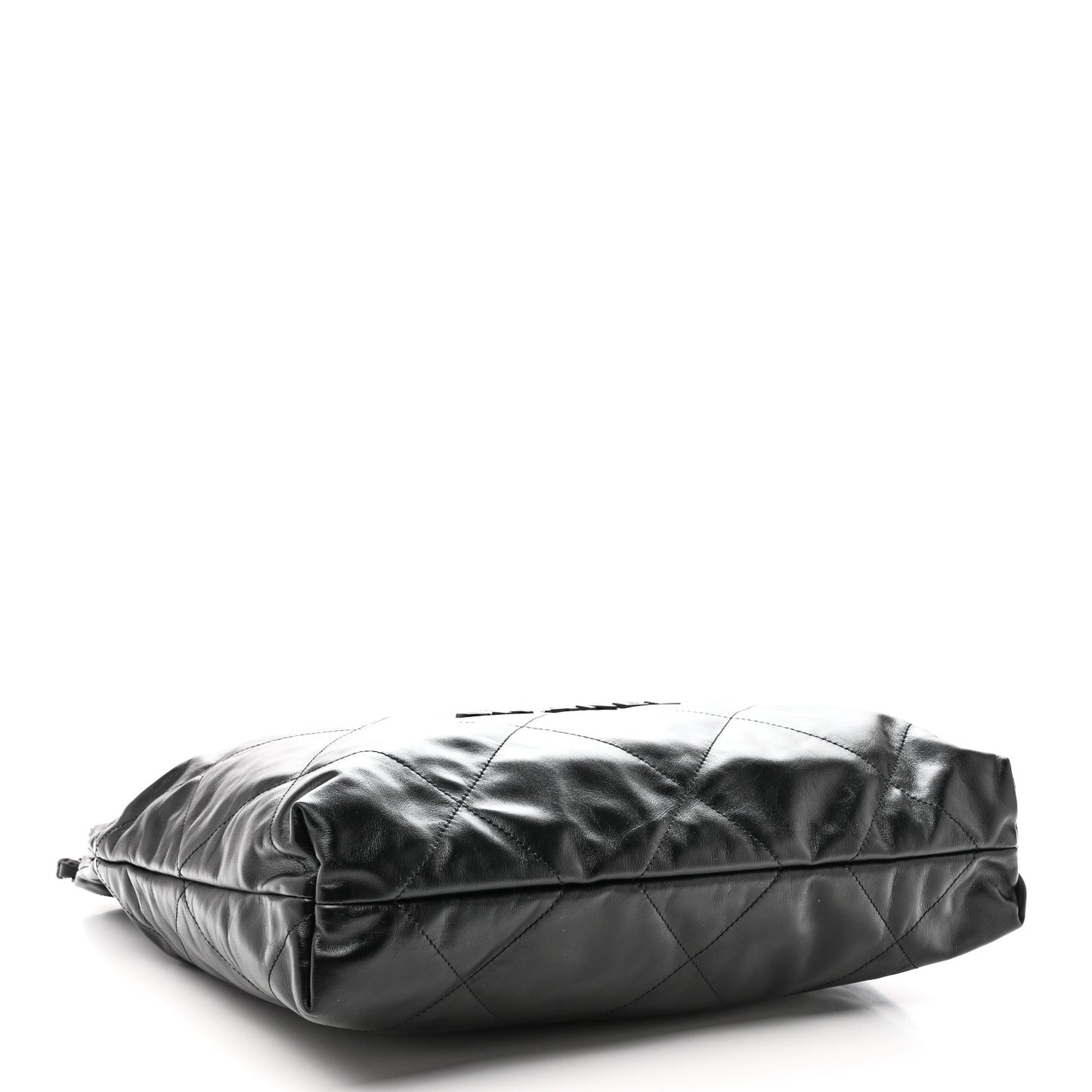 Shiny Calfskin Quilted Chanel 22 So Black