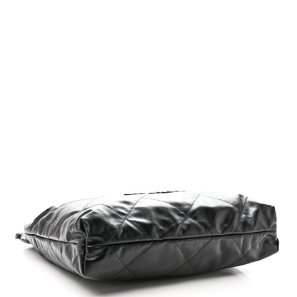 Chanel Shiny Calfskin Quilted Chanel 22 So Black 5 of 12