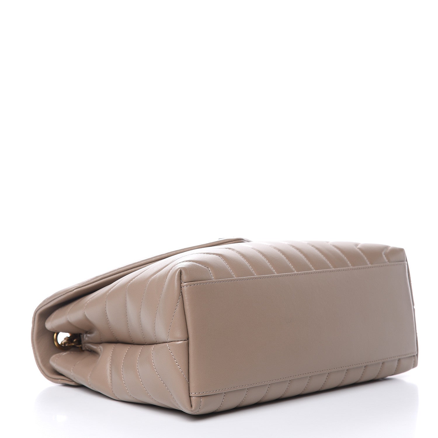 Saint Laurent Calfskin Y Quilted Monogram Medium Loulou Chain Satchel Dusty Grey 4 of 11